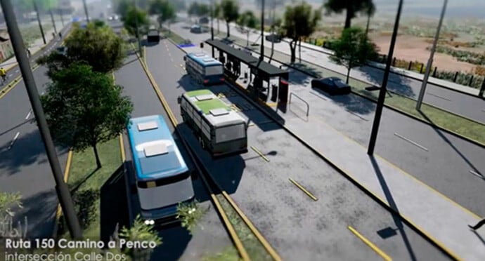 Corridor de transport public Route 150